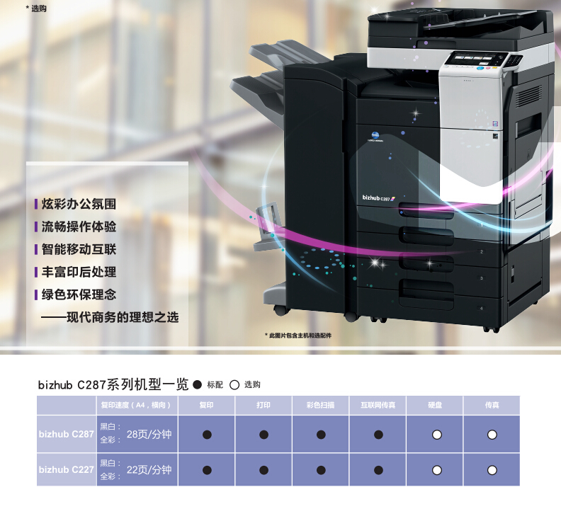 柯尼卡美能達C287彩色復印機